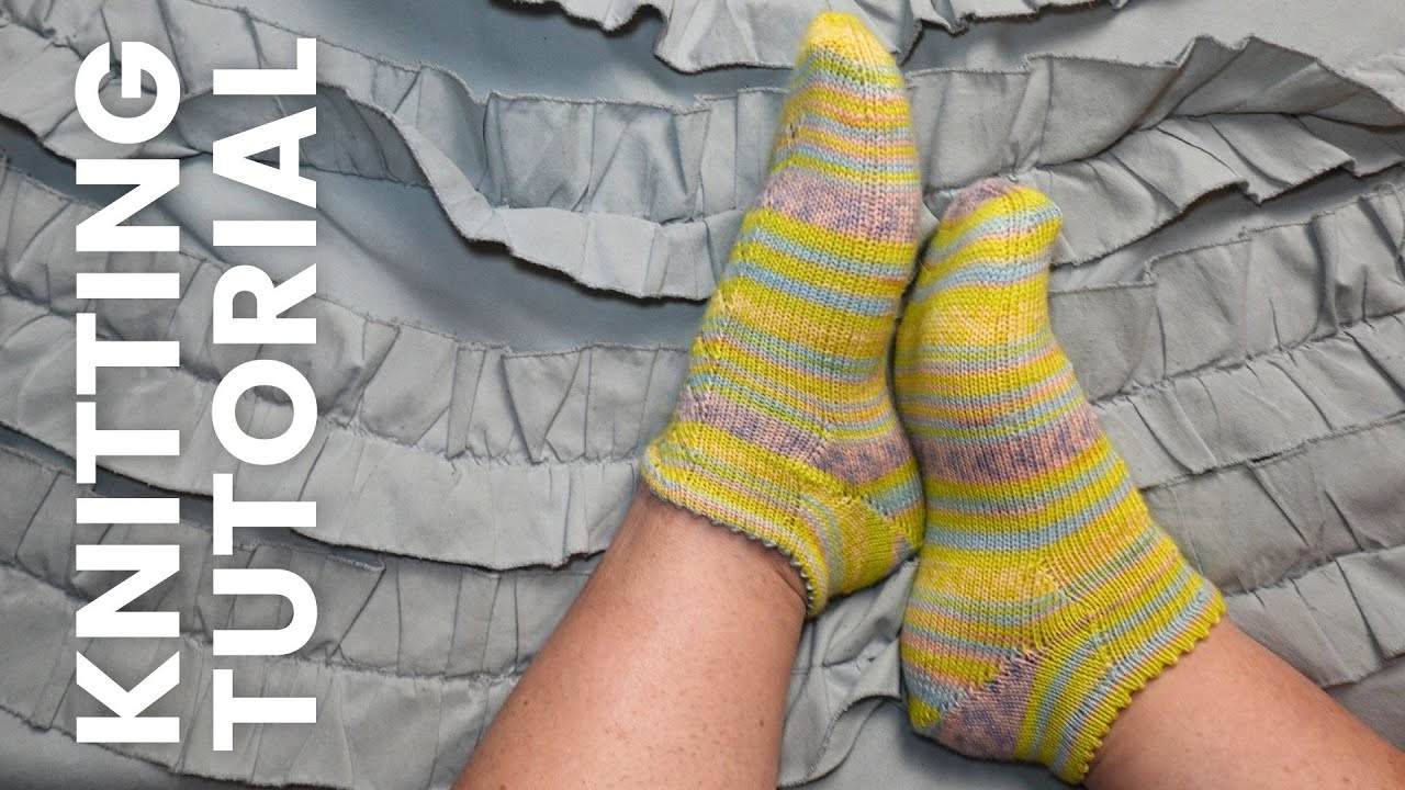 Toe Up Socks on Flexible Double Pointed Needles