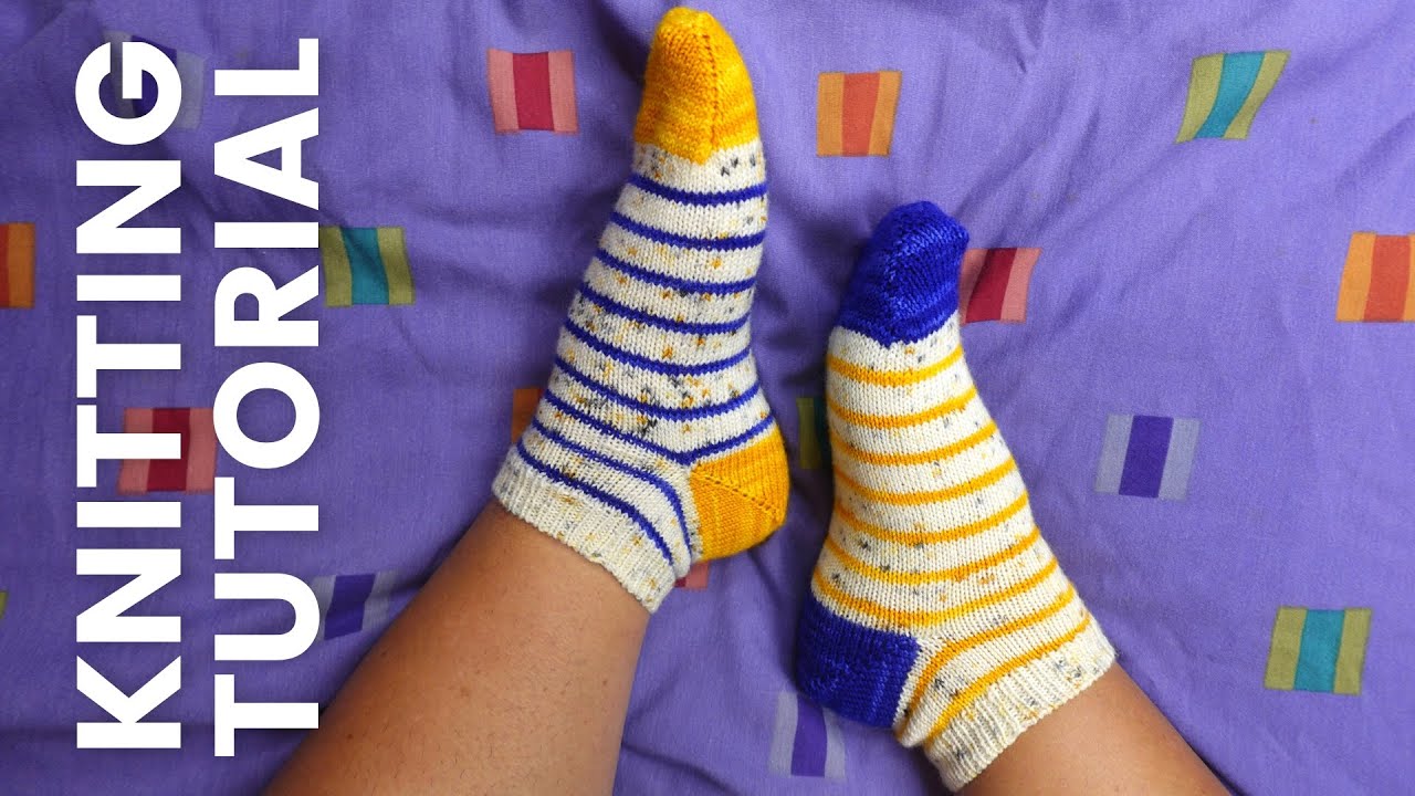 Toe Up Socks on Two Circulars [Beginner Friendly Tutorial!]