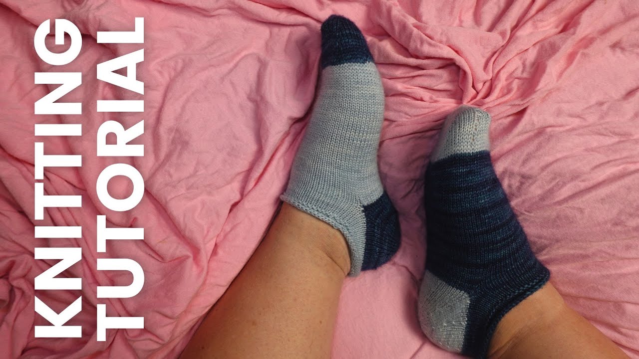 Toe Up Socks on 9" Short Circular Needles [Full Tutorial!]