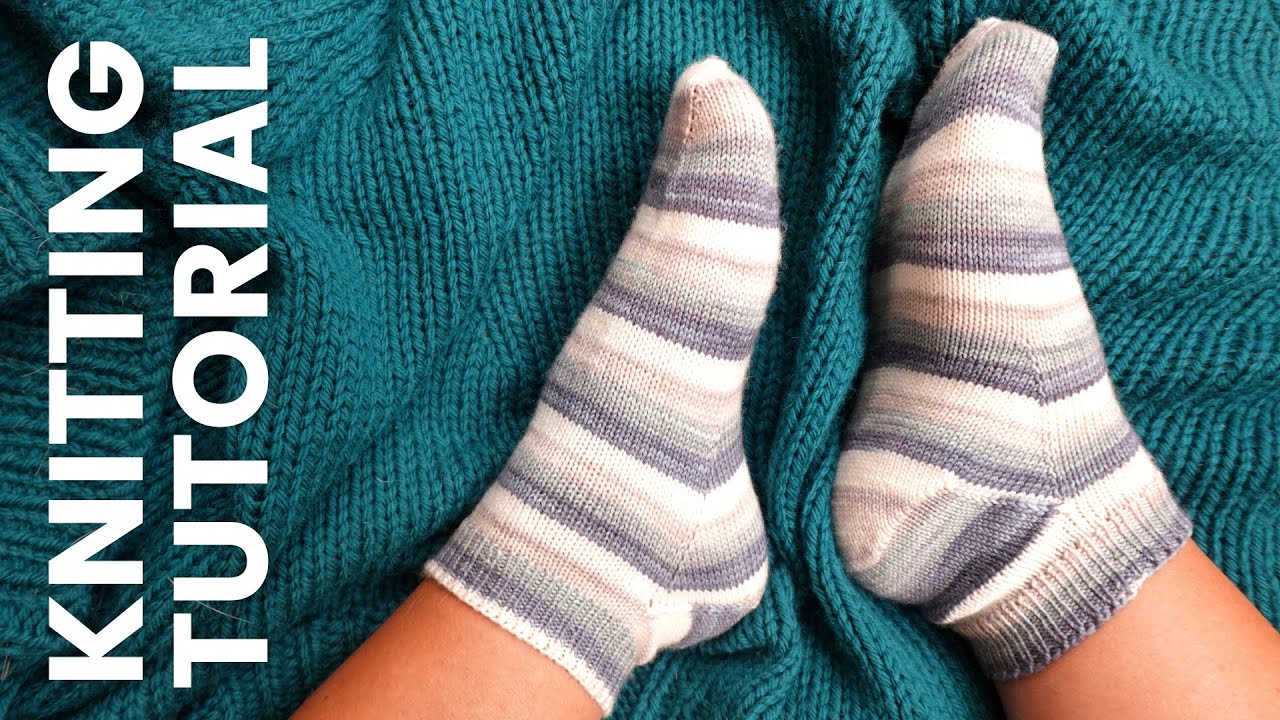Toe Up Socks on Double-Pointed Needles [Full Tutorial!]