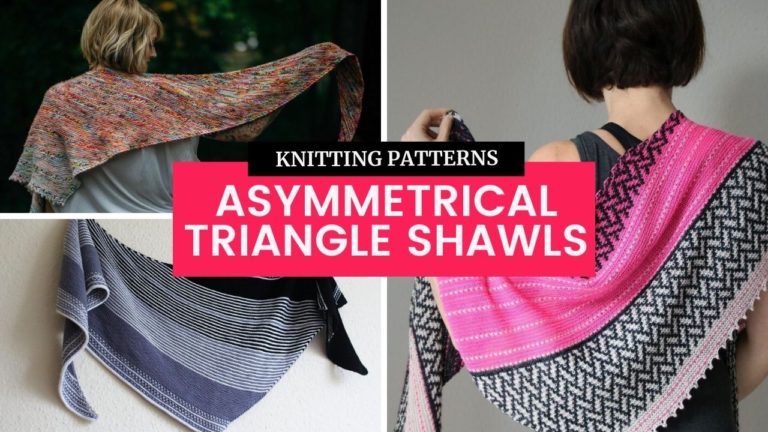 15 Fun Asymmetrical Triangle Shawl Knitting Patterns Tonia Knits