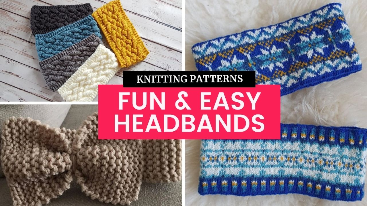 10 Fun & Easy Knitting Patterns for Headbands – TONIA KNITS